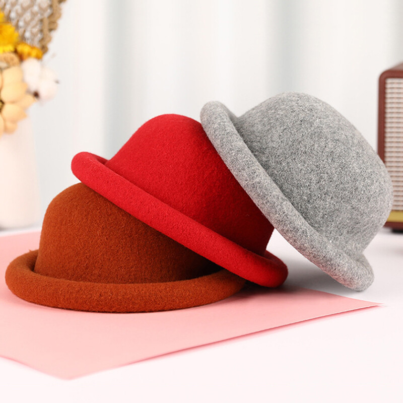 Unbranded Elegant 100% Red Wool Felt Women\'s Wide-Brim Dress Hat Unbranded Felt Red Hats for Women for sale | eBay main image 3