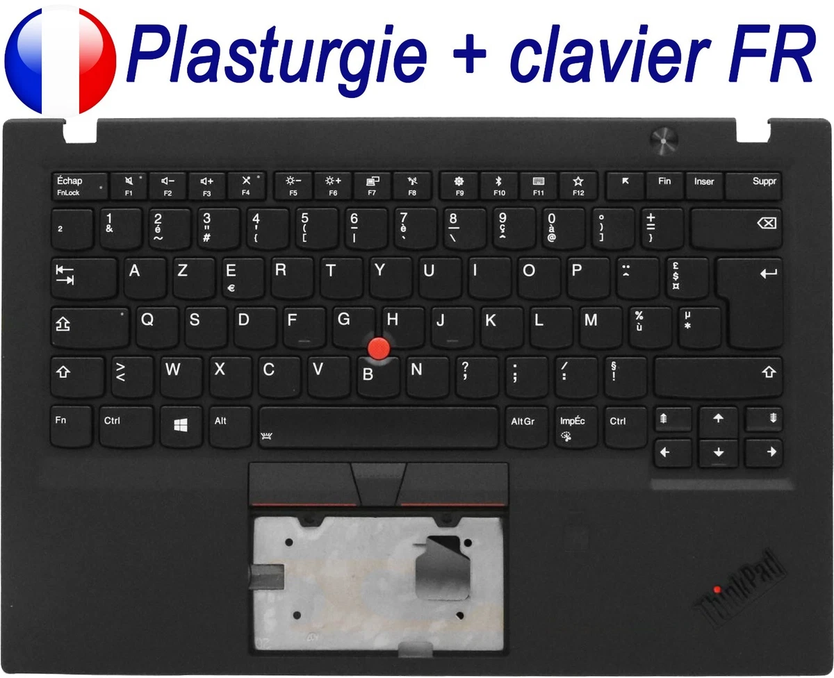 Touche De Clavier Lenovo ThinkPad X1 Carbon - 5ème Et 6ème Gen (2017/2018) - AZERTY Noir - Occasion Avec Mécanisme