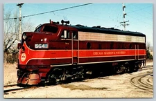 Postcard A 343, Chicago Madison & Northern 564, Monroe, Wisconsin