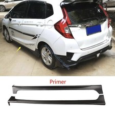 Para Honda Fit Jazz GK5 14-2017 Panel de puerta exterior moldura faldones laterales imprimado negro