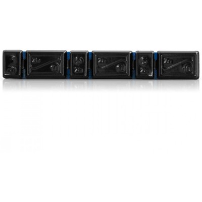 Klebegewicht Zink RGL 45G 3X5+3X10 G INH100 SW zinc balance weight - self black