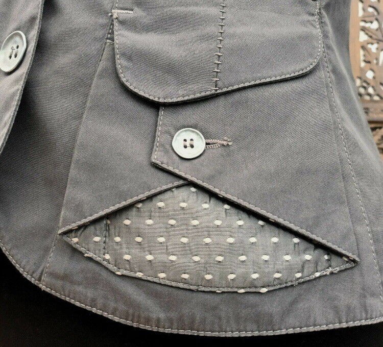 PAUSE CAFÉ Fitted Cotton Elastane Mix Jacket Size… - image 7