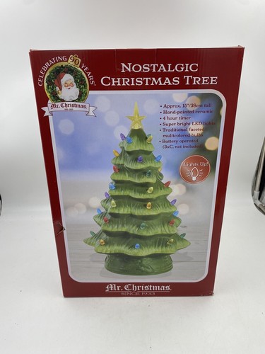 Mr Christmas Nostalgic Christmas Tree Lights Up Approx. 15" Tall Multi Color - Picture 4 of 13