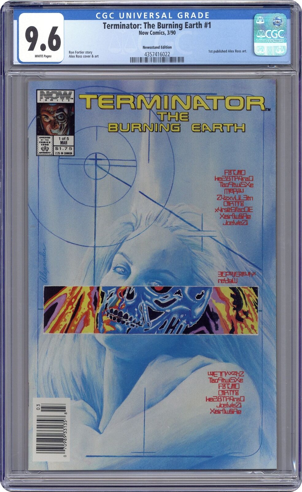 Terminator The Burning Earth #1 CGC 9.6 Newsstand 1990 4357416022