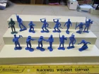 Marx Blue and Gray Civil War Playset Figures Plastic VTG Lot Marked 54mm F36