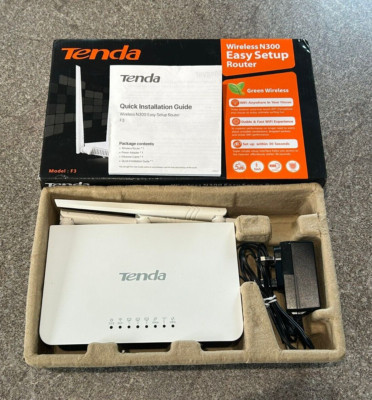 Tenda Wireless N300 Home Router Easy Setup F3-AD852