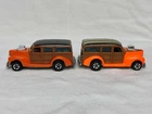 HOT WHEELS USED VINTAGE 1979 THAILAND BRIGHT ORANGE FORD WOODIE + MALAYSIA  PAIR
