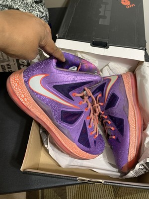 New DS Nike LeBron X All-Star Area 72 Size 12 583108-500