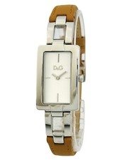 D&G Dolce & Gabbana DW0560 Cannes Leather Strap Silver Dial Women's watch