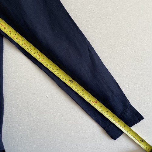 GU Japan Mens Shirt, Dark Blue, Cotton, Long Sleeve, Button Up Vintage - Picture 10 of 10
