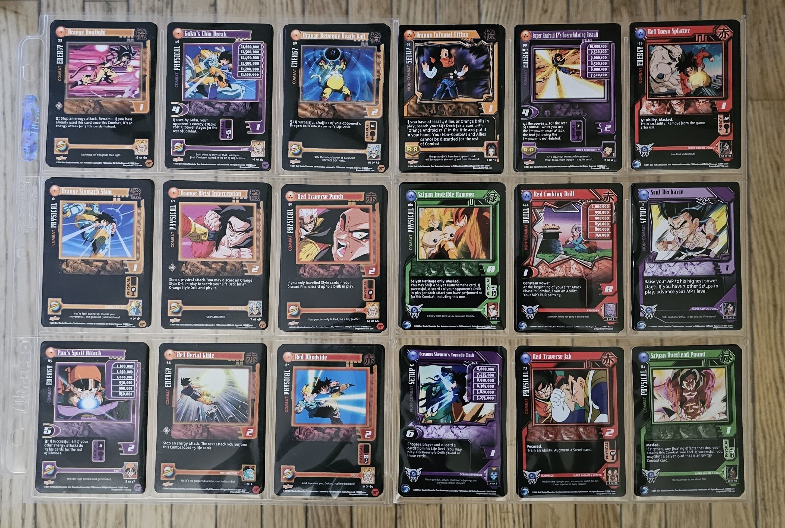 Lote de 90 cartas Dragon Ball GT BEBÉ, Super 17, Shadow Dragon Saga