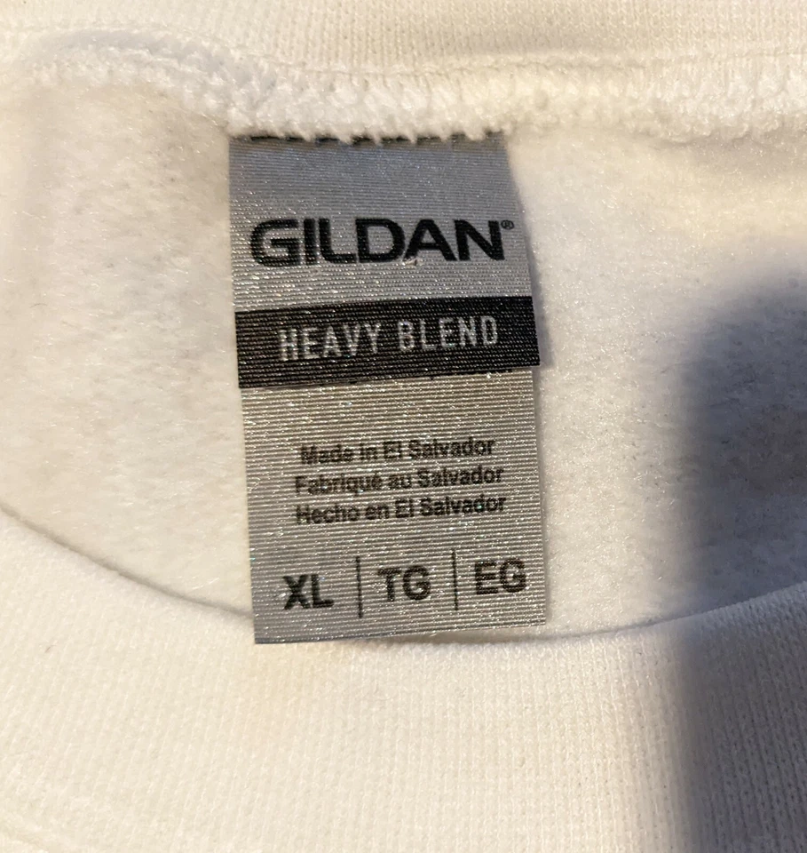 Graffiti 1980's Style Graphic Men's XL White Sweatshirt - "Protect" Streetwear - Image 3 of 4