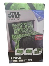 New Disney Star Wars Rogue One 3 Pc Twin Bed Sheet Set