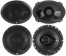 2) Rockford Fosgate P1692 6x9" Car Speakers +2) R165X3 6.5" Car Speakers Bundle