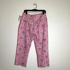 Lilly Pulitzer pink floral button 2 back pockets size 10 vintage