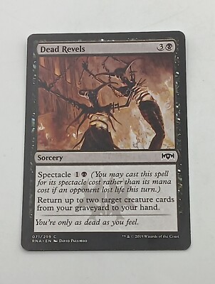 Magic the Gathering Einzelkarte Dead Revels bespielt