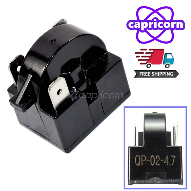 2pcs In Set Qp 02 4 7 Ptc Start Relay Refrigerator Cooler Comprssor Starter For Danby Magic Chef Kenmore 4 7 Ohm 3pin Kitchen Dining Thermometers Timers Swl13562 Nl