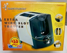 Toastmaster Extra Wide Slot Toaster,New in box,Chrome color