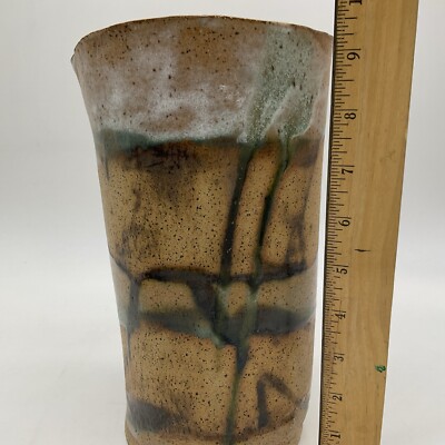 MID CENTURY DANISH MODERN STUDIO POTTERY VASE CERAMIC CLEAN RETRO