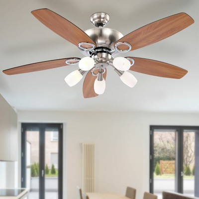 Decken LED Ventilator Kühler Raum-Lüfter inkl. Lampe Leuchte Wohn