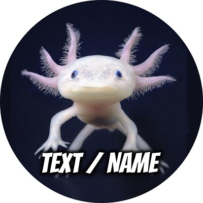 Axolotl Tortenaufleger Party Deko personalisiert Name essbar Geburtstag Amphibie