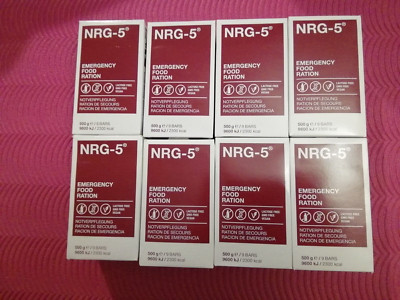 8 x 500g NRG-5 Notration Trekking Nahrung Notverpflegung Survival 02/2039