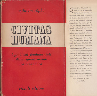 Wilhelm Röpke - Civitas Humana - Rizzoli 1947