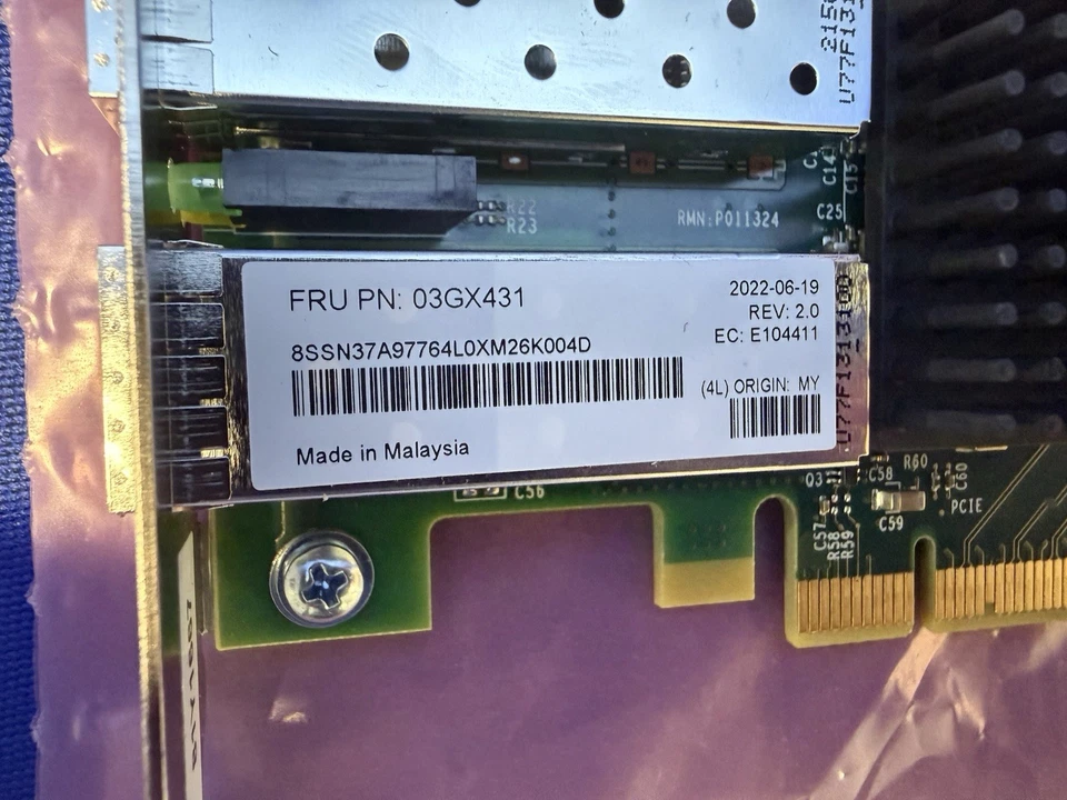 Emulex Host Bus Adapter for IBM Qradar xx05 PCIe Card Only P011324 - Read Below - Image 3 of 4