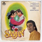 Saajan LP Vinyl Record Rare 1991 Nadeem Shravan Bollywood Hindi Film Indian VG+