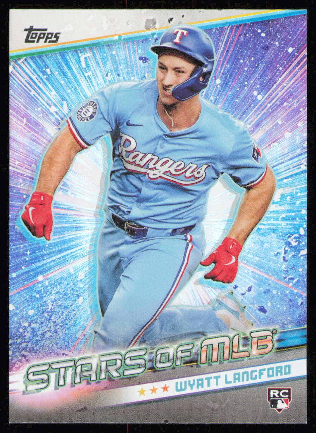 2024 Topps Update #SMLB-85 Wyatt Langford Stars of MLB RC Rangers Rookie Card