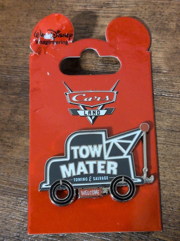 Disney Pin Tow Mater Towing & Salvage Sign LIMITED EDITION 300