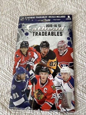 FATHEAD 2015/16  NHL Tradeables Decals Removable 5x7 Inches 5 In Package NEW