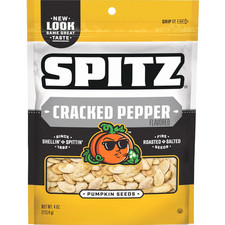 Pumpkin Seeds, Cracked Pepper, 4 Oz Snack Bag 27.16 per gallon