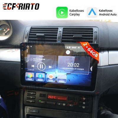 2+64GB Autoradio WIFI BT GPS Apple Carplay Für BMW E53 X5 5ER E39 E38 Android 15