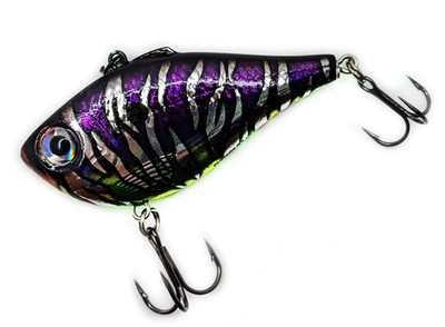 Rapala Rippin Rap #6 Hotshot Custom Painted Lipless Crankbait (Sour Tiger)