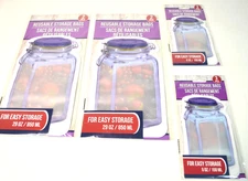 10 Piece Set Reusable Jar Shaped Zipper Snack Bags Seal Food Saver Storage New