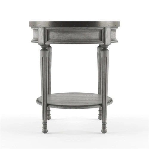 Butler Specialty Sampson Powder Gray Wood Accent Table - Picture 3 of 9