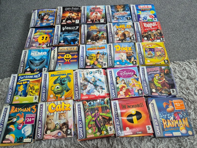 Gameboy Advance Games Bundle x 25 (23 are complete with manuals)