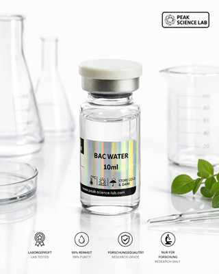 Bakteriostatisches Wasser 10ml   Laborqualität   Research Use Only BAC Wasser