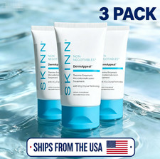 3x SKINN DermAppeal Microdermabrasion Treatment 2oz - Gentle Facial Exfoliator--