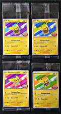 Lotto Set  NM  Pristine Pikachu Batik 101 154 155 190 Indonesia jurney Promo