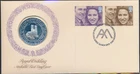 LS81253 Great Britain 1973 royal wedding FDC numis letter used