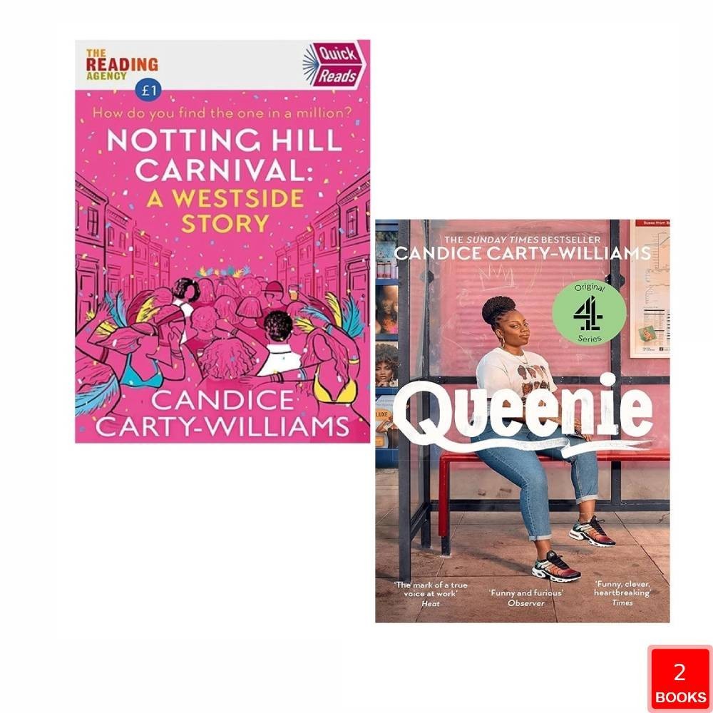 Candice Carty-Williams 2 Books Collection Set (Notting Hill Carnival,Queenie)