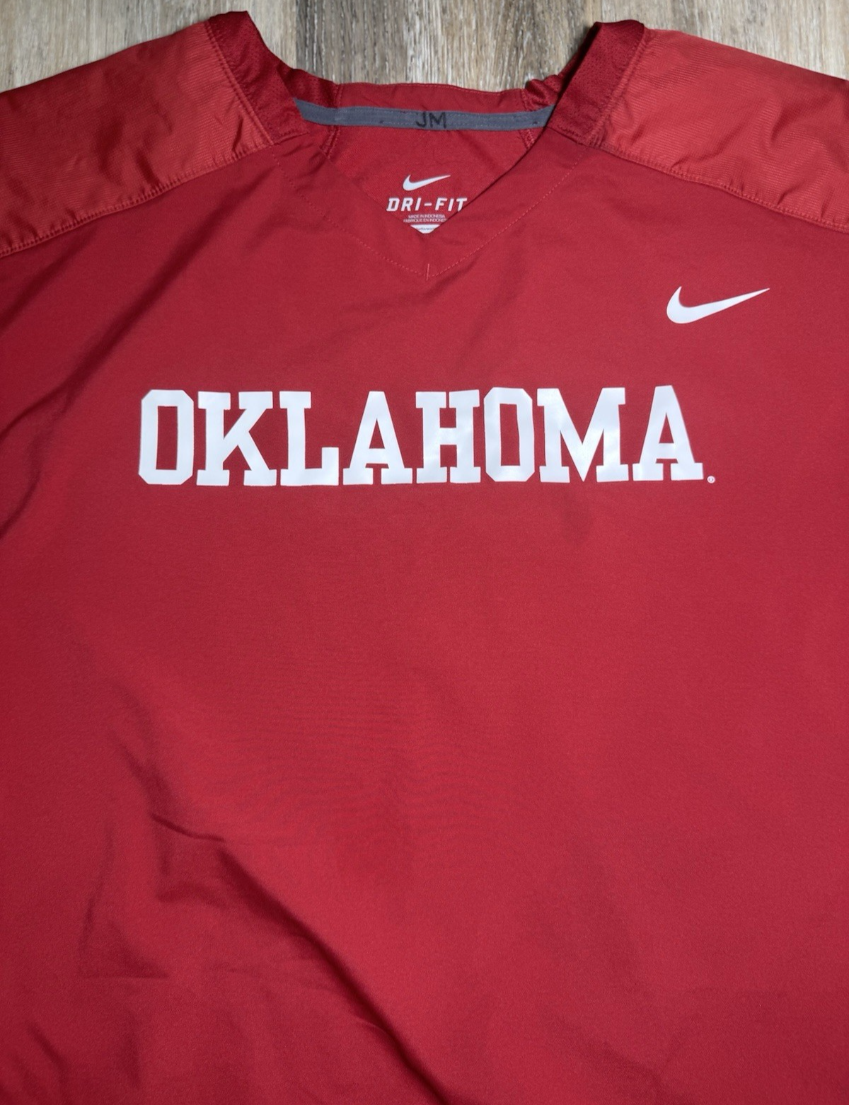 SACAI X NIKE Oklahoma Sooners Pullover Giacca Giacca a Vento Uomo Taglia 4XL Rosso NCAA Calcio