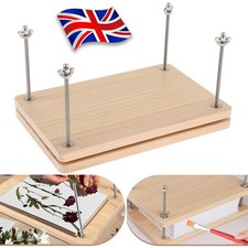 Wooden Book Press Sturdy Portable Multiuse Flat Paper Press Machine for Desktop