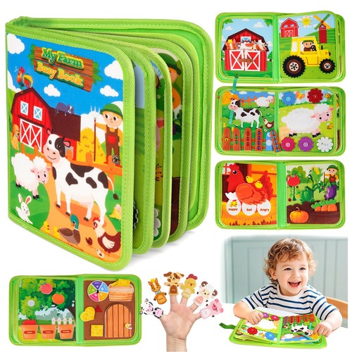 Toys for 1-2-3 Year Old Boys Girls Toddler: Montessori Busy Board for 1 2 3 4