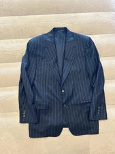 Canali Navy Blue Blazer Mens Size 38 38r Wool 