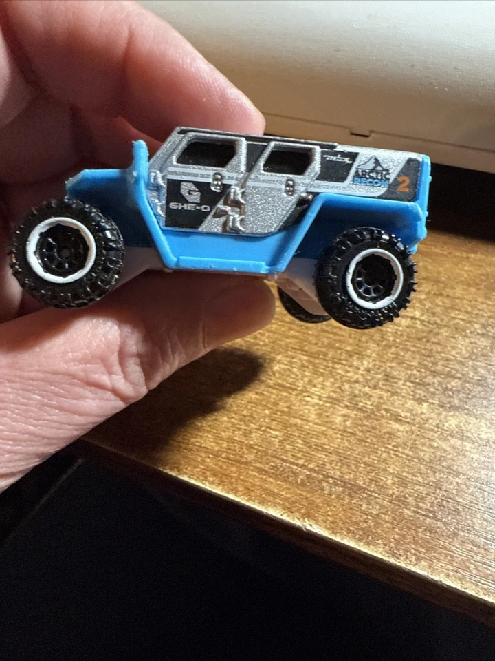 Matchbox "Ice Voyagers" Ghe-O Rescue 2018 plateado | azul | Arctic Recon | suelto Foto 3 de 4