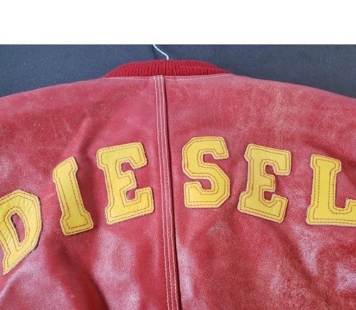 New DIESEL Vintage leather Bomber jacket Dxd-22-L01 Size Small — Jacket DIESEL - Picture 8 of 21