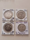 Lot Of 4 Walking Liberty Half Dollars 1940, 1941, 1941-D, 1942